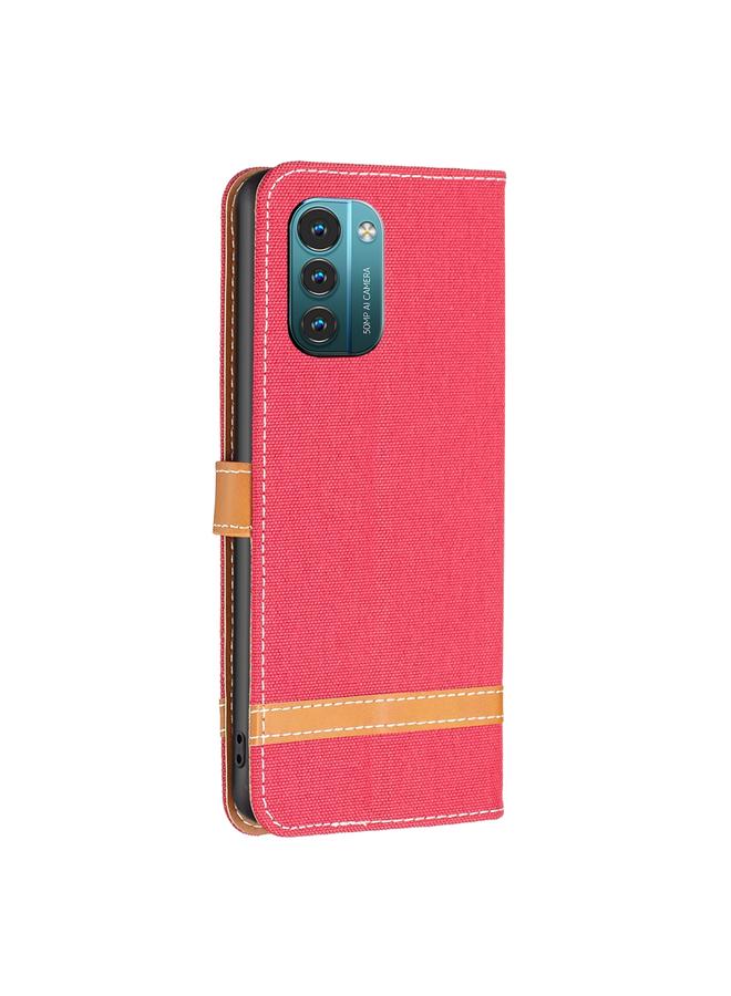 S-TOP Case For Nokia G11 / G21 Color Matching Denim Texture Horizontal Flip Leather Case - Image 3
