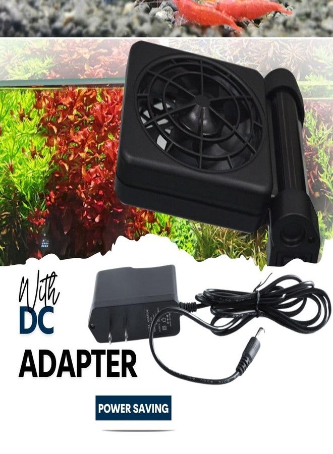 نظام مروحة تبريد حوض السمك برأس واحد من VAYINATO®، مروحة تبريد قابلة لتعديل سرعتي الرياح، مبرد هواء بارد لحوض السمك، مبرد بمشبك قابل لتعديل الزاوية (أسود) من Petzlifeworld - Image 4