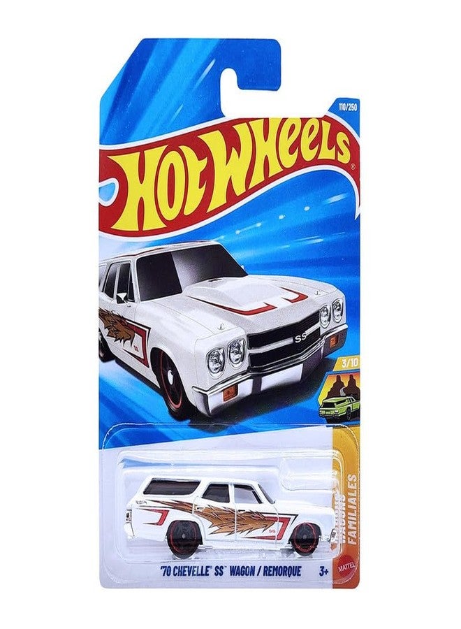 Hot Wheels 70 Chevelle SS Wagon Wagons Ages 3 and Up 110/250 (White) - Image 1