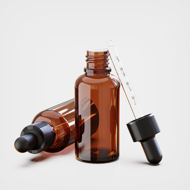 seafulee 30 Pack 1oz Amber Glass Dropper Bottles (30ML) with black Cap and Scaled Pipettes, Mini Small dropper Bottles for Essential Oils,Aromatherapy,Hair oil(Amber 30Pack) - Image 3