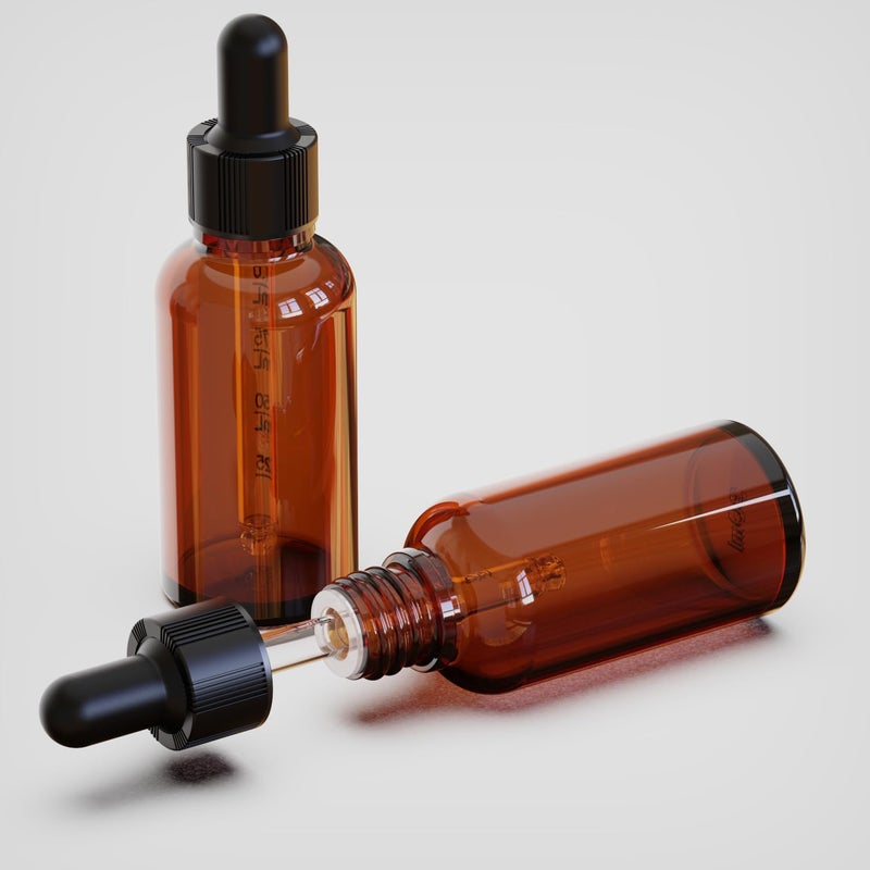 seafulee 30 Pack 1oz Amber Glass Dropper Bottles (30ML) with black Cap and Scaled Pipettes, Mini Small dropper Bottles for Essential Oils,Aromatherapy,Hair oil(Amber 30Pack) - Image 4