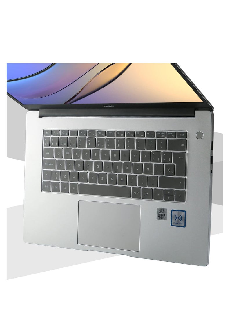 Generic - غطاء لوحة مفاتيح شفاف من مادة TPU متوافق مع هاتف Huawei Matebook X Pro 2022 (14.2 بوصة)/ Matebook 16s/ 14s/ 13s وHuawei Matebook D14 2023، غطاء حماية رفيع للغاية ولوحة مفاتيح - Image 1