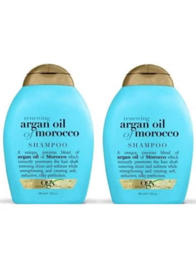 OGX Moroccan Argan Oil Shampoo, 13 oz (384 ml) (Pack of 2) - Image 1