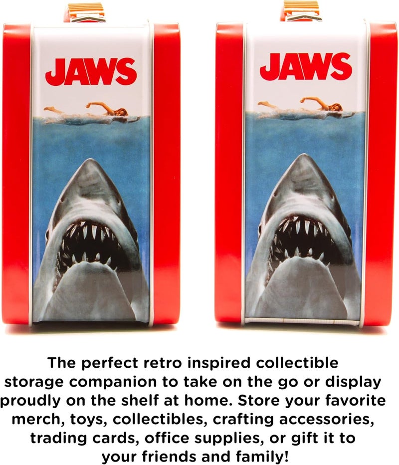 AQUARIUS Jaws Gen 2 Fun Box - Retro Tin Storage Box with Embossed Front Cover - Image 5