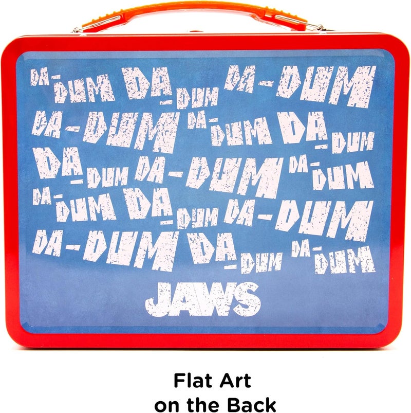 AQUARIUS Jaws Gen 2 Fun Box - Retro Tin Storage Box with Embossed Front Cover - Image 4