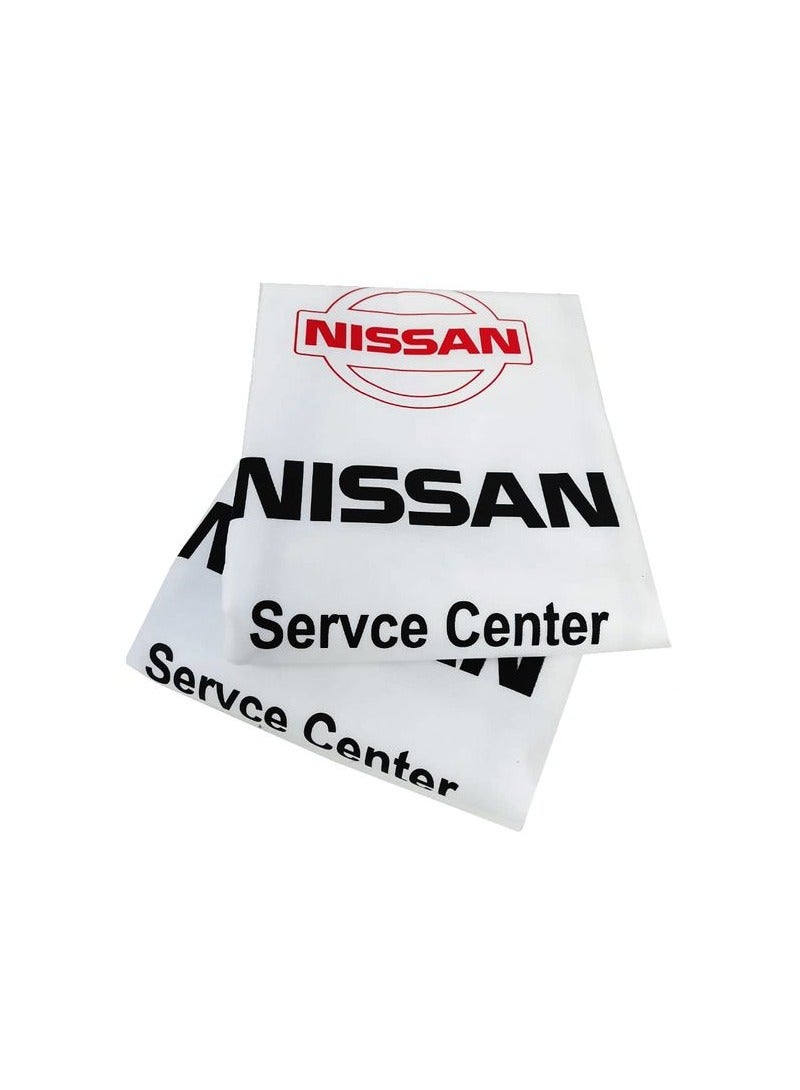 Nissan Universal Car Seat Dust Dirt Protection Cover, Extra Protection For Your Seat 2 Pieces Set, Car Seat Cover White - Image 2