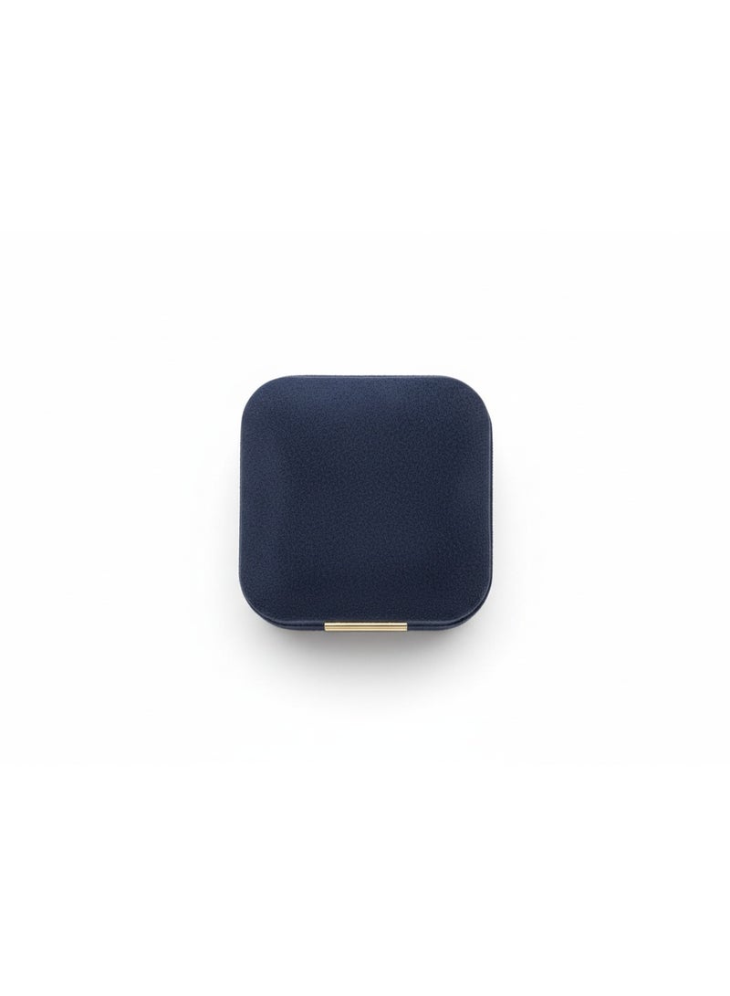 Al Seraj Luxury Blue Ring Box with Super Suede Finish – Jewelry Gift Box for Engagement, Proposal, Wedding – 6.3x6.3x5.8 cm - Image 3
