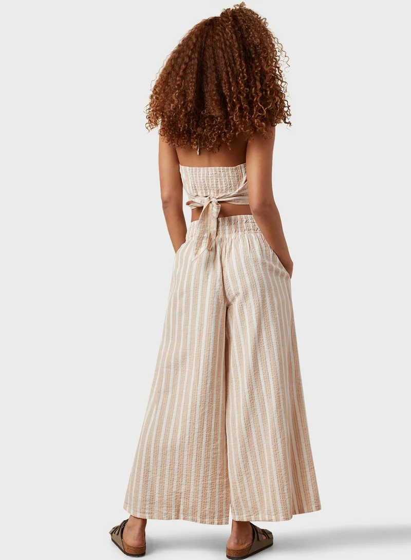امريكان ايجل Wide Leg High Waist Pants