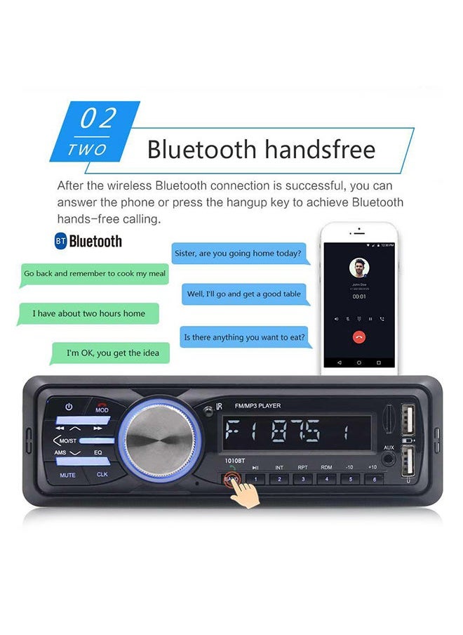NIBEMINENT - Lcd Car Bluetooth Mp3 Player Audio Host Radio 1010Bt Fm Transmitter - Image 1