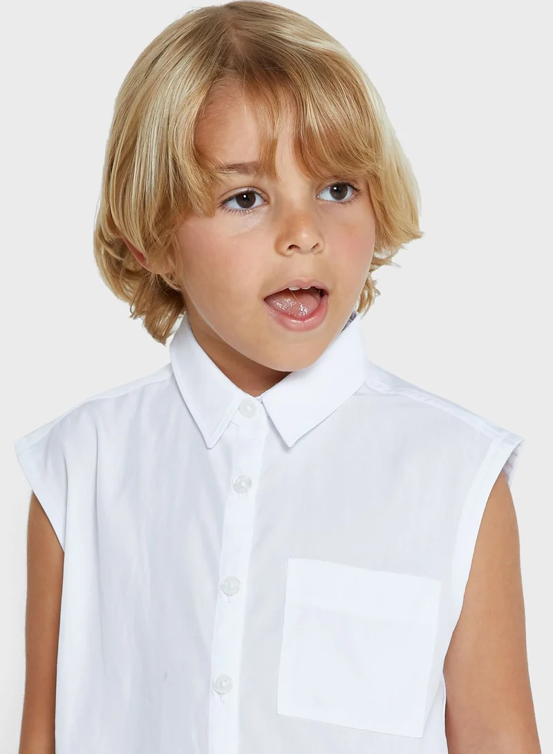 Calvin Klein Jeans Kids Monogram Sleeveless Shirt