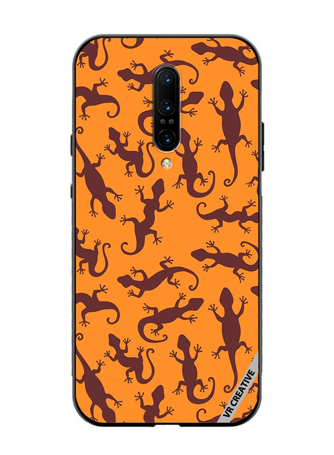 VR CREATIVE Protective Case Cover For OnePlus 7 Pro Gecko Animal Design Multicolour - Image 1
