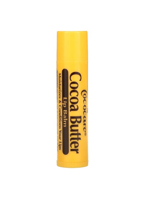 Cococare Cocoa Butter Lip Balm  The Little Yellow Stick Enriched with Natural Cocoa Butter  Conditions  Protects Lips with Hydrating Formula  015oz Pack of 4