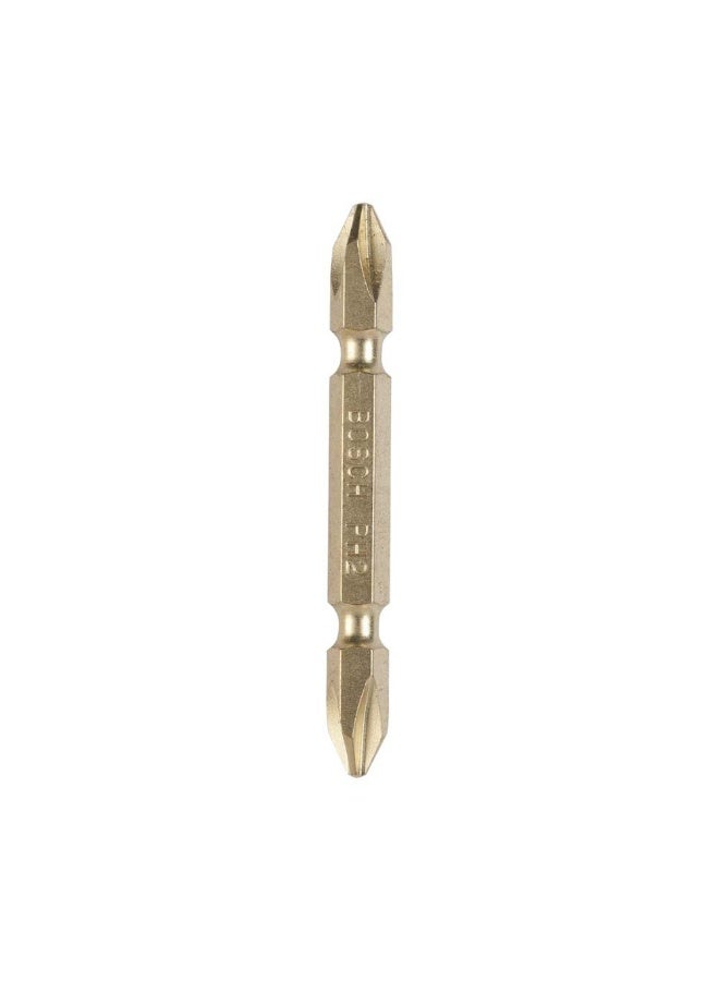 BOSCH Bosch 2608521042 65mm Extra Hard Double-Ended Bit Set - 10 Pcs - Gold  - Image 2