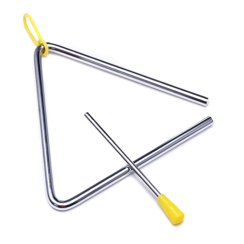 TDOCK 6 Inch Musical Steel Triangle Percussion Instrument With Striker - Image 1