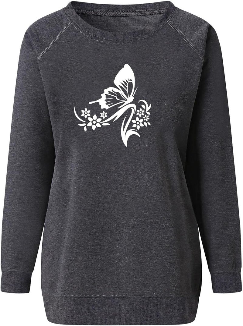 cheekyglo Women's Long Sleeve Crewneck Blouse Casual Print Oversize Sweatshirts Western Comfy Loose Fit Fall Tunic Pullover - Image 2