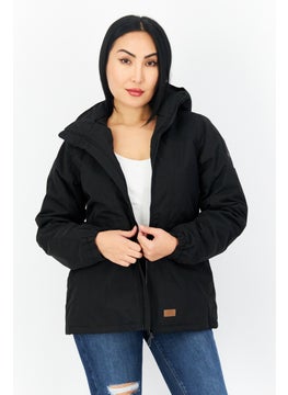 Trespass Women Solid Rain Jacket, Black  - Image 1