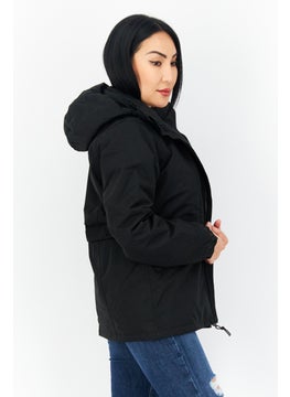 Trespass Women Solid Rain Jacket, Black  - Image 4