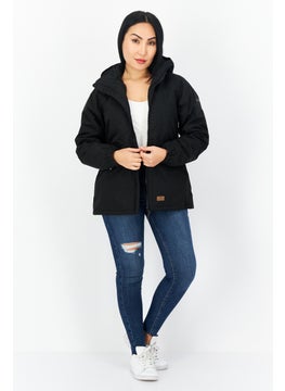 Trespass Women Solid Rain Jacket, Black  - Image 2