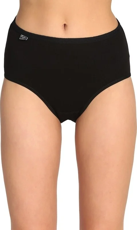 توتكو Passion Women Black Elastane Bato Panties 0924