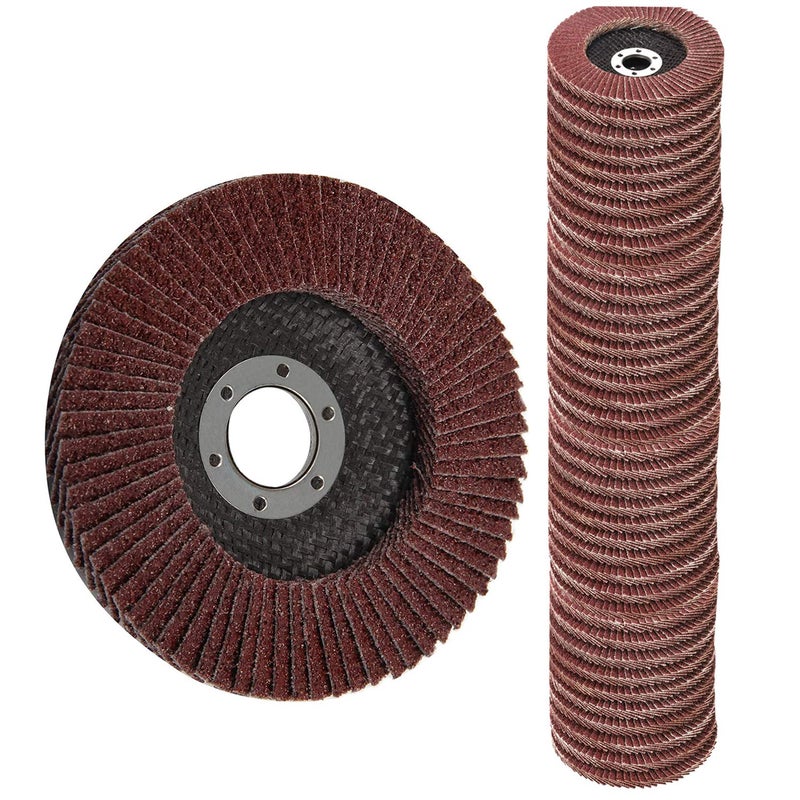 MinCHI257 Flap Discs 40 PCS 4.5 Inch - 40 Grit Grinding Discs 4 1/2 Assorted Sanding Grinding Wheels,Aluminum Oxide Abrasives,Grinder disc - Image 1
