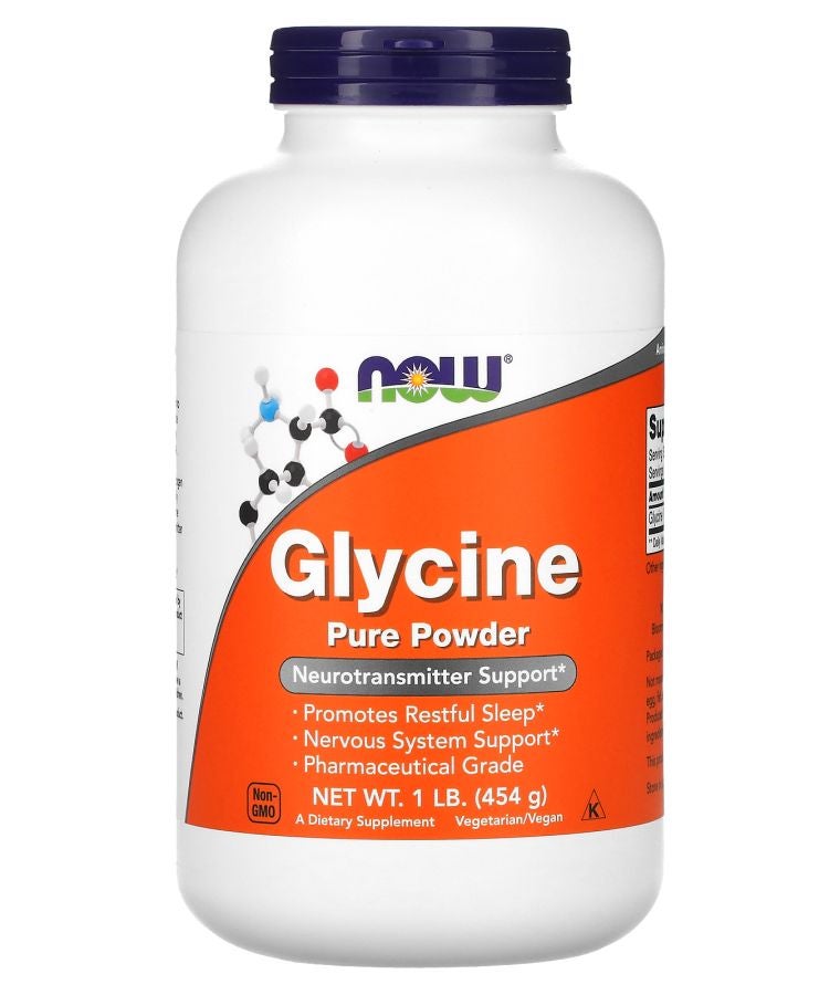 now Glycine Pure Powder 1 lb (454 g)