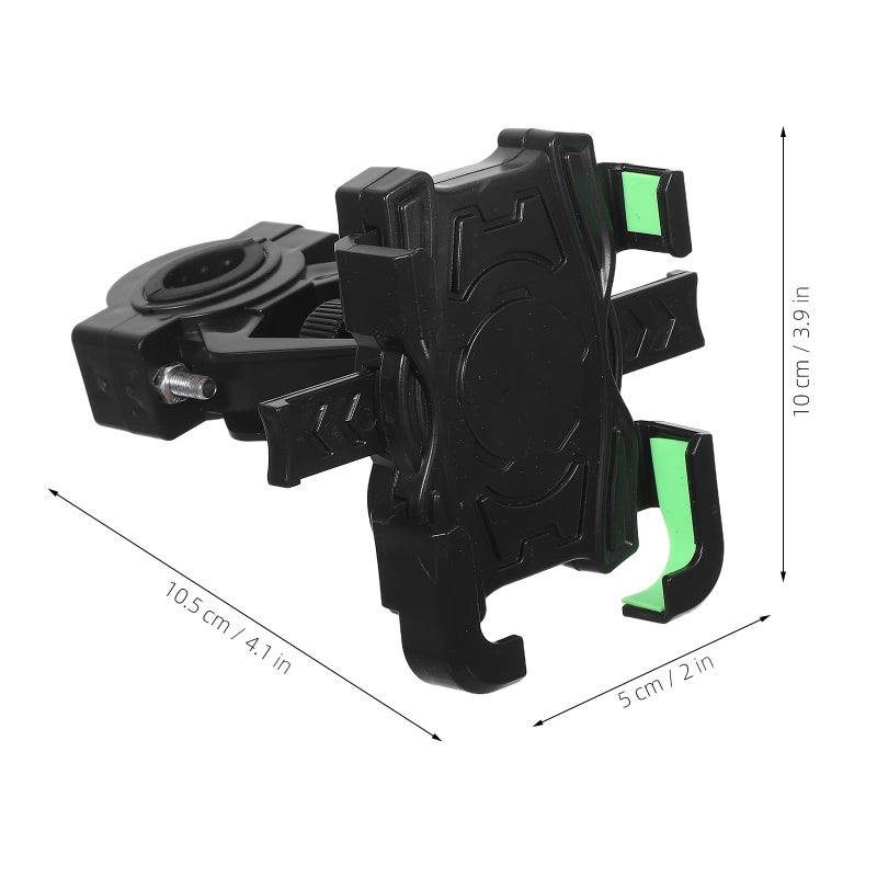 Waterproof Bike Phone Holder With Anti Glare Umbrella Handlebar Mount For Electric Bike Motorcycle Navigation Black Green - Image 3