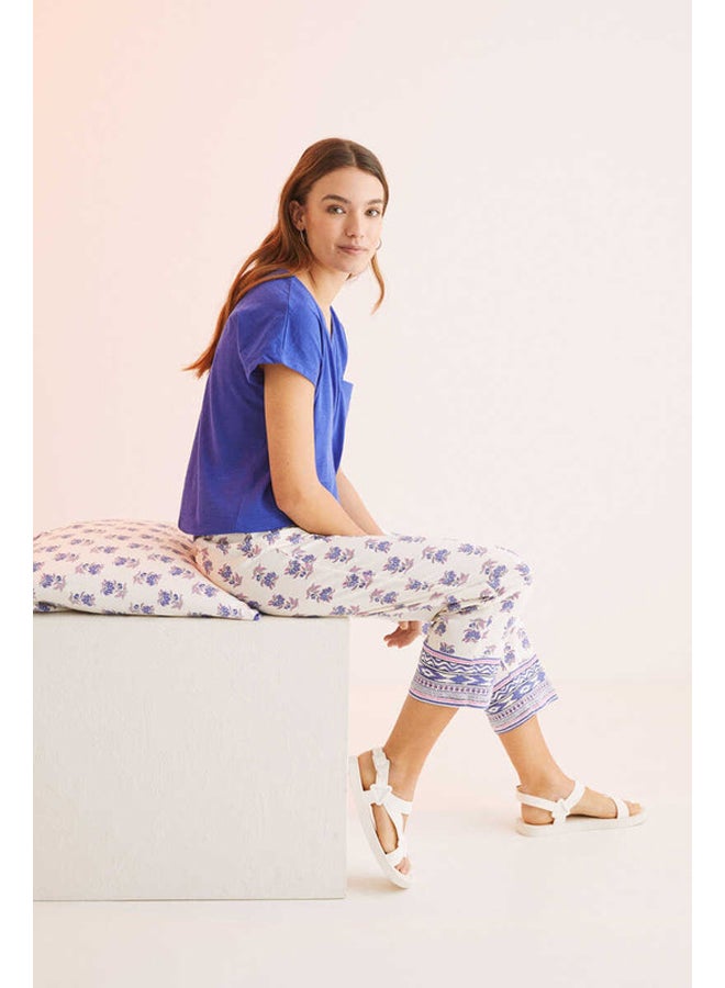 women'secret Cotton t-shirt with henley collar - Image 5