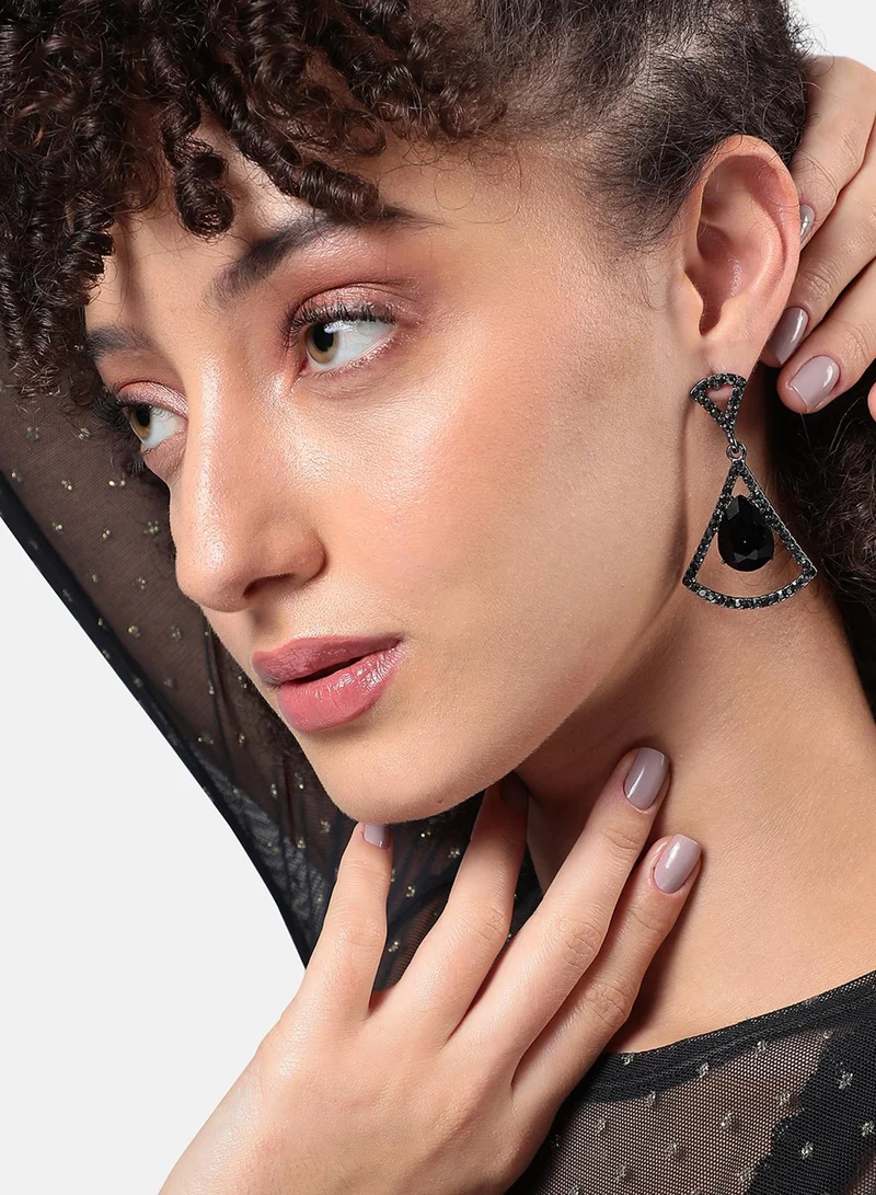 SOHI Stone Bow Artificial Drop Earring Jewellery