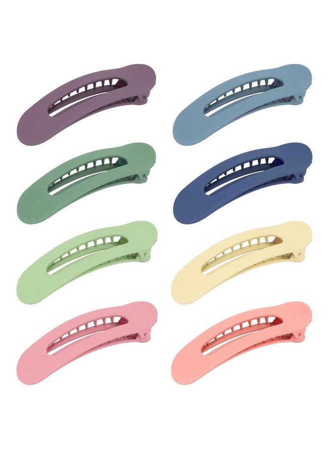 ACO-UINT 8 Pack Hair Clips for Women - Flat Claw Clips for Laydown Styling Thin/Thick Hair, Alligator Hair Accessories - Image 1