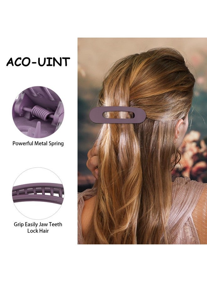 ACO-UINT 8 Pack Hair Clips for Women - Flat Claw Clips for Laydown Styling Thin/Thick Hair, Alligator Hair Accessories - Image 3