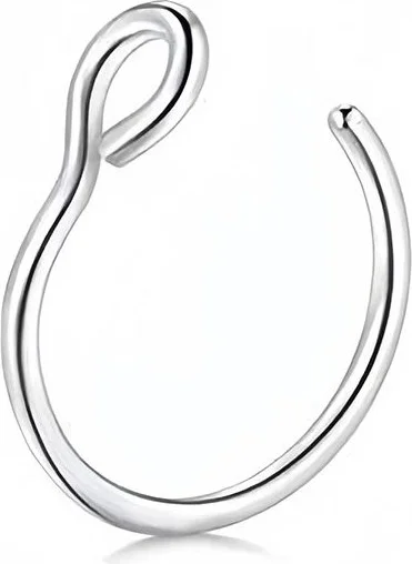شافين Steel Silver Non Pierced Nose Ring Piercing EV26BY