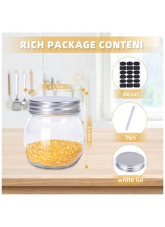 SKYLINK 12 Pack 10oz Wide Mouth Glass Mason Jars with Airtight Lids & Bands, Canning Jars for Jam, Honey, Jelly, Sauces, DIY Spice Storage, Wedding & Shower Favors, Food Preservation & Crafting  - Image 2