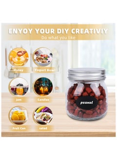 SKYLINK 12 Pack 10oz Wide Mouth Glass Mason Jars with Airtight Lids & Bands, Canning Jars for Jam, Honey, Jelly, Sauces, DIY Spice Storage, Wedding & Shower Favors, Food Preservation & Crafting  - Image 4