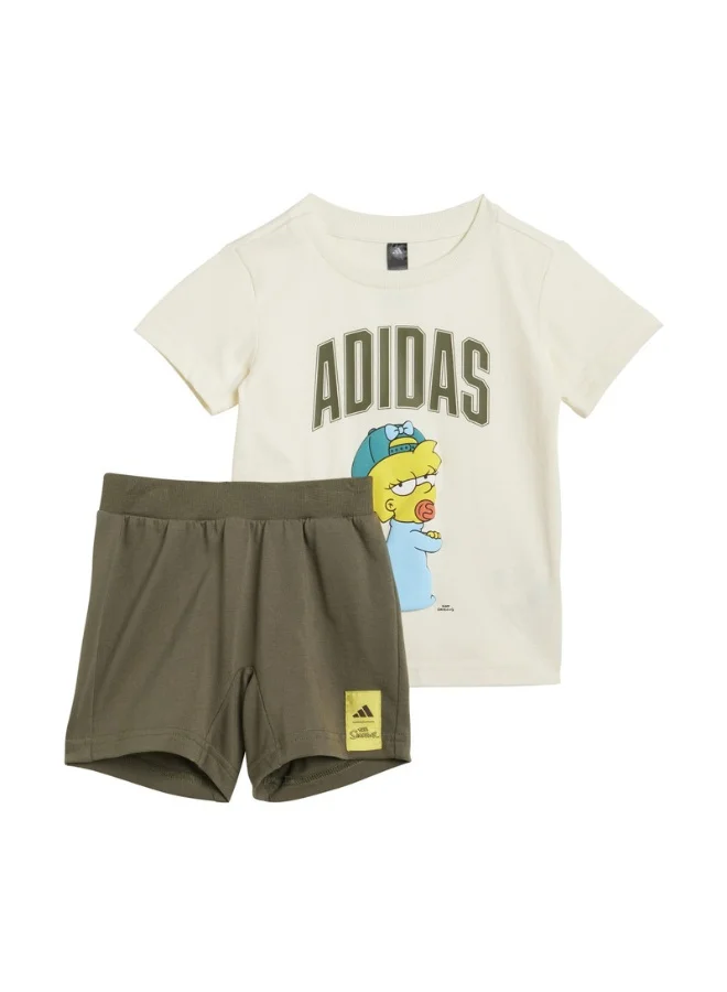adidas Adidas I Sim T Set White Youth/Baby Jogger Suits For Kids