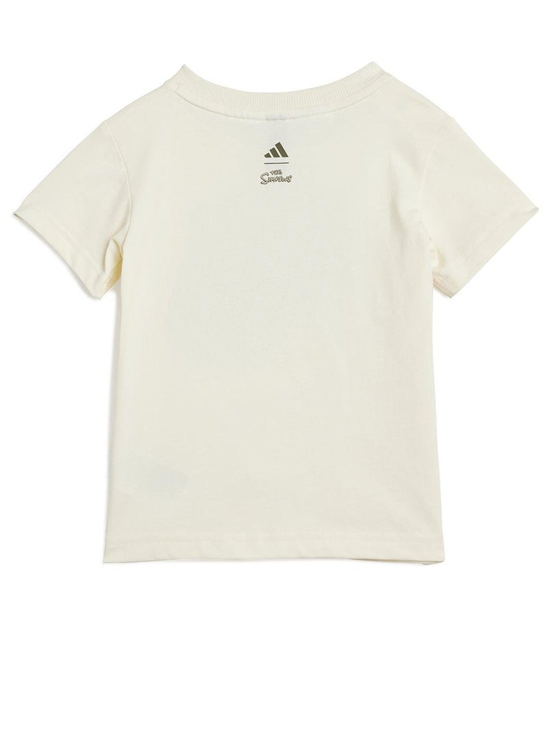 adidas طقم رياضي للأطفال باللون الأبيض - Image 3