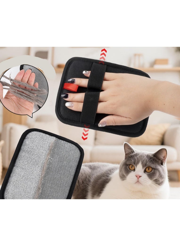 قفازات إزالة شعر الحيوانات الأليفة القابلة لإعادة الاستخدام ، قفازات إزالة الشعر الكهروستاتيكية للكلاب والقطط - Image 3