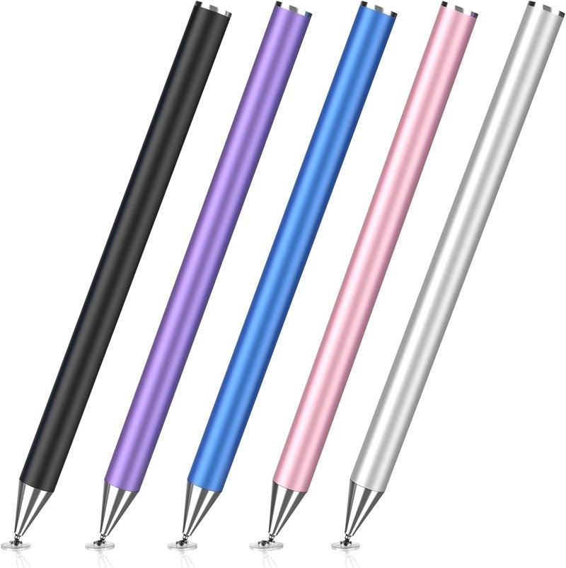 Stylus Pen for iPad, 5 Pack Precision Disc Stylus Pens for Touch Screens, Universal High Sensitivity & Fine Point Tablet Touch Screen Pen for iPad/Pro/Air/Mini/iPhone/Samsung/Motorola/Switch - Image 1