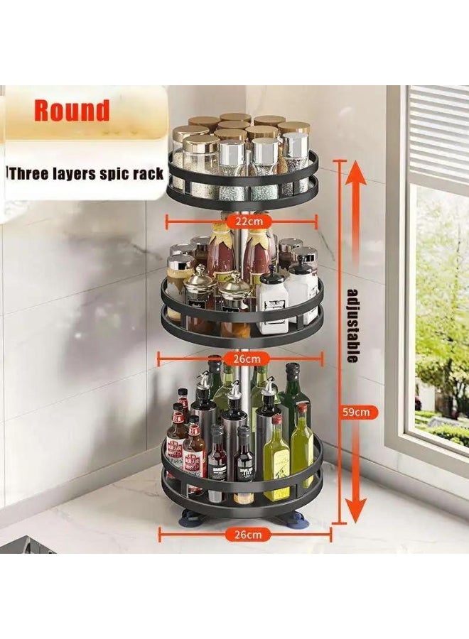 Multifunctional Carbon Steel Spice Rack  - Image 3