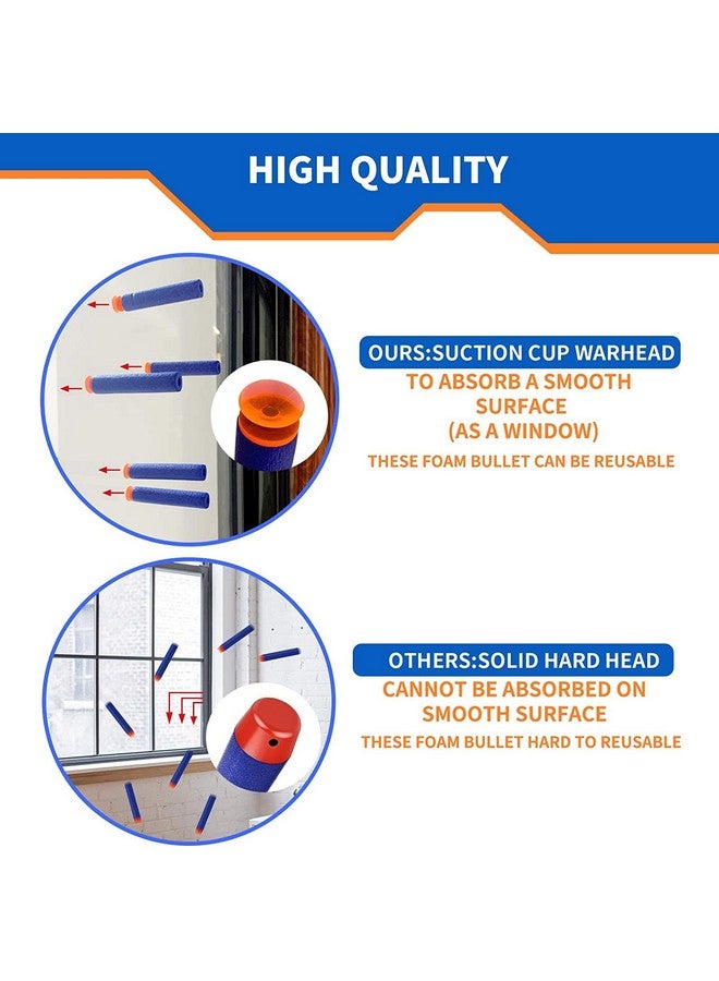 VGRASSP Soft Foam Suction Bullets Darts for Toy Guns -Sticky Safe Bullets Compatible with Nerf N-Strike, Blaze Storm - 50 Count - Color As Per Stock - Image 3