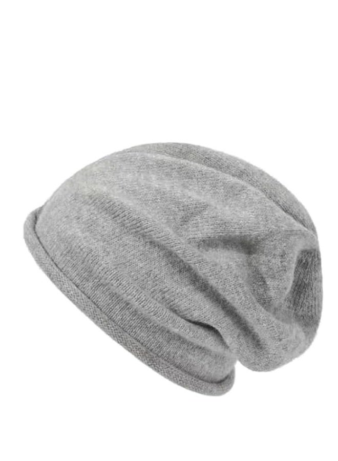 Slouchy Beanie Hats for Women, Wool Skull Beanie Winter Knit Hat Wool Beanie Soft Warm Stretchy  - Image 1