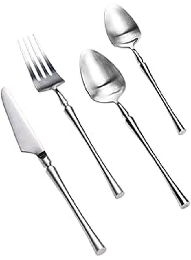 304 Stainless Steel Cutlery Set 4Pcs Thickened Steak Fork Spoon Portable Flatware For Restaurant Home - Image 1