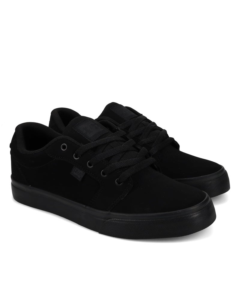 DC mens Anvil Skate Shoe, Black/Black, 7.5 US