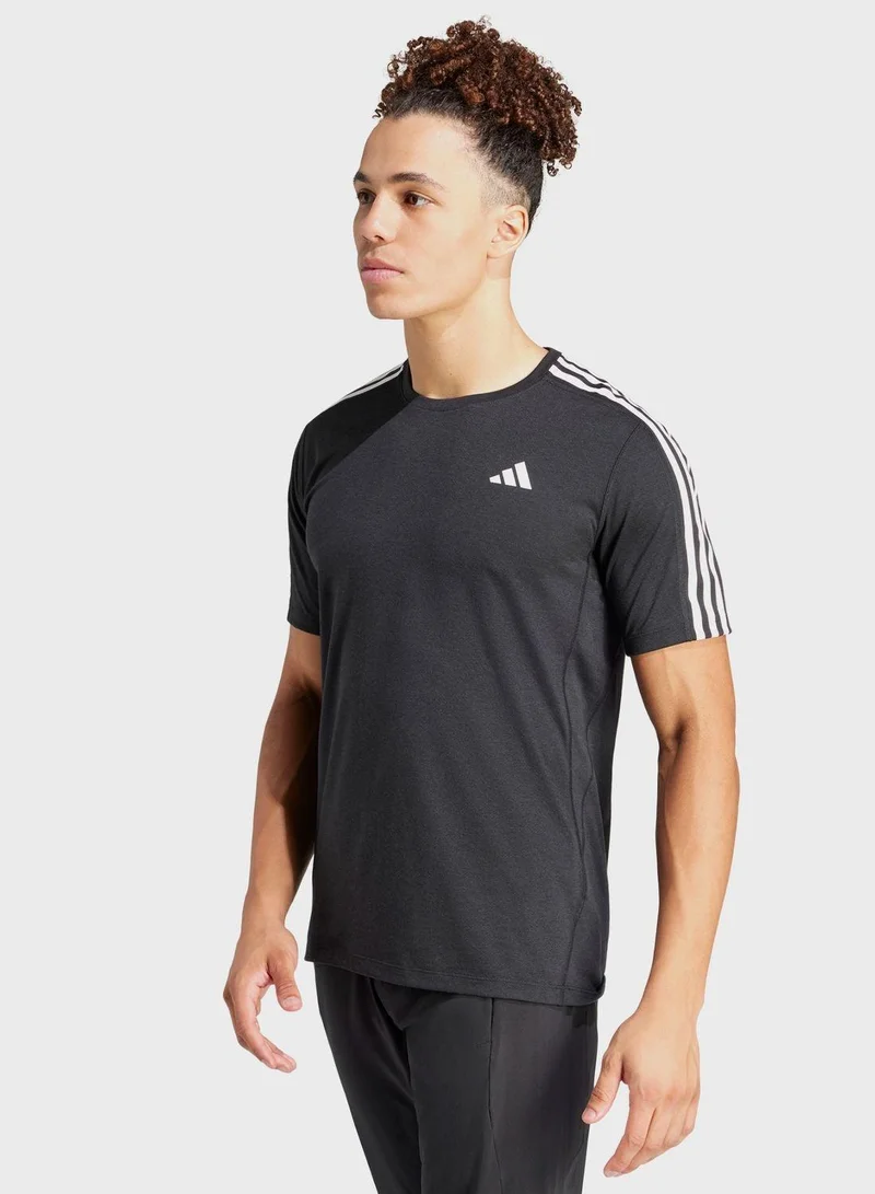 Adidas Otr E 3S Tee Black Running T-Shirts For Men Xs