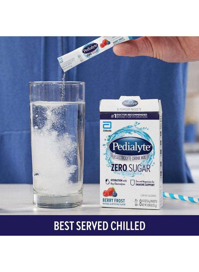 Pedialyte Electrolyte Drink Mix, Zero Sugar, Berry Frost, 8 Single-Serving Powder Packets - Image 5