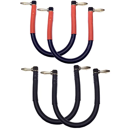 CNCESS CESS-138-6i Right Angle Banana Plug Jumper Cable, Speaker Jumpers, (90 to 90, 6-INCH) - Image 5