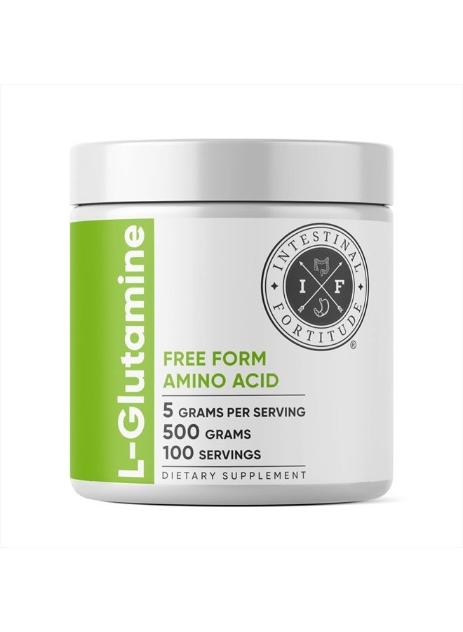 L-Glutamine Powder - Free Form L Glutamine Powder Supplement, Supports Gut Health & Digestive Wellness, Promotes Muscle & Immune Function, Unflavored, Non-GMO & Gluten-Free (500g)