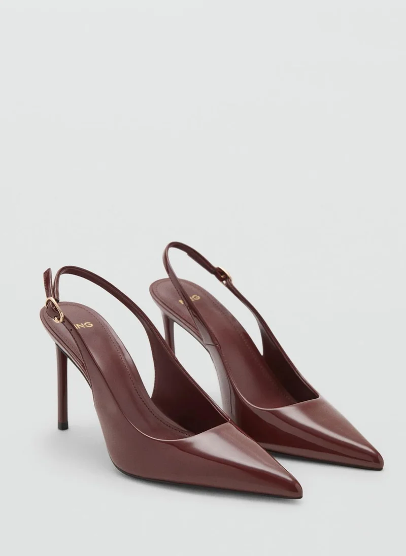 مانجو Patent heeled shoes