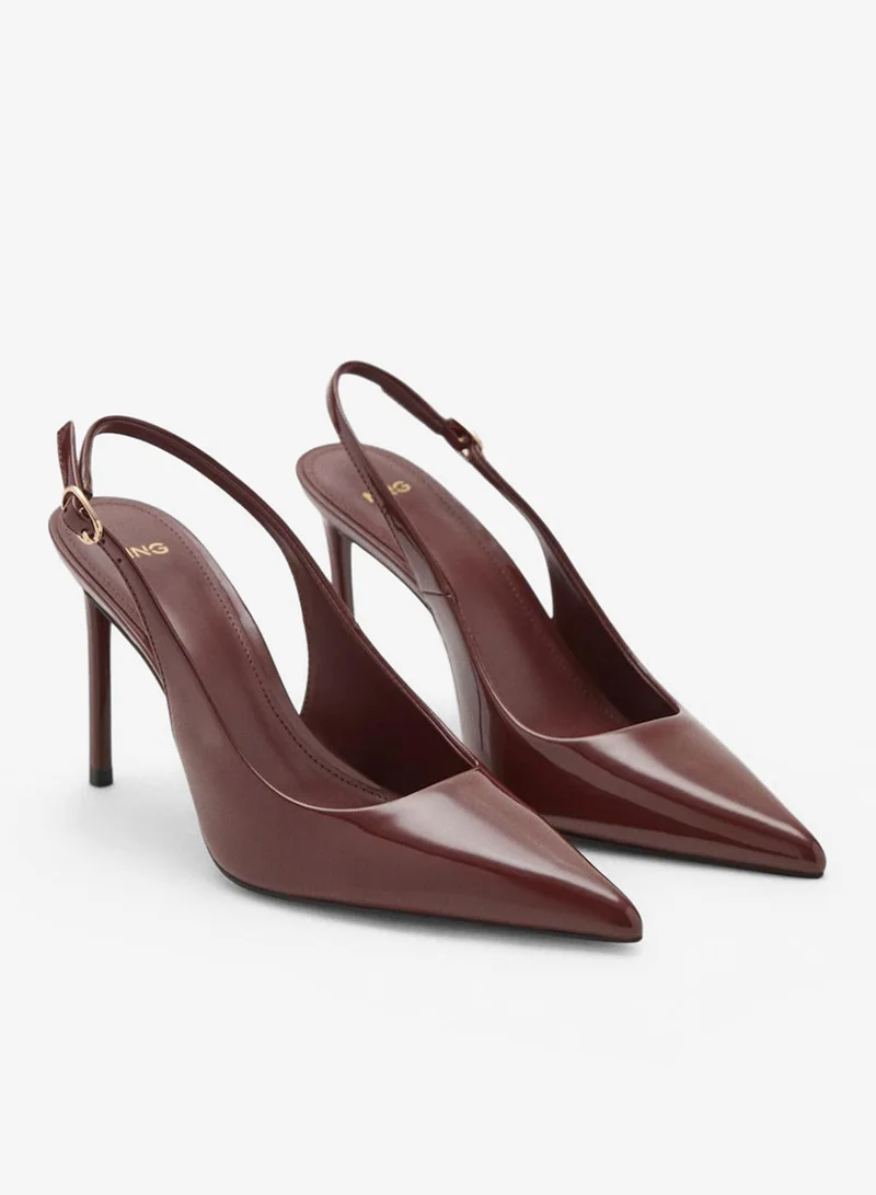 MANGO Patent heeled shoes