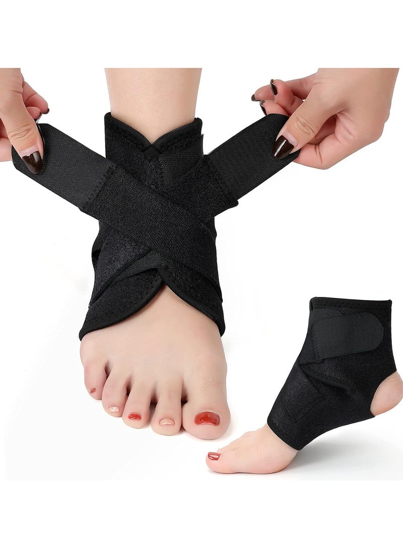 Generic Ankle Brace | Unisex Ankle Support | Adjustable Ankle Support Brace For Plantar Fasciitis | Ankle Brace For Sprained Ankle For Eases Pain Swelling | Foot Ankle Support Brace One Size Fits All - Image 1