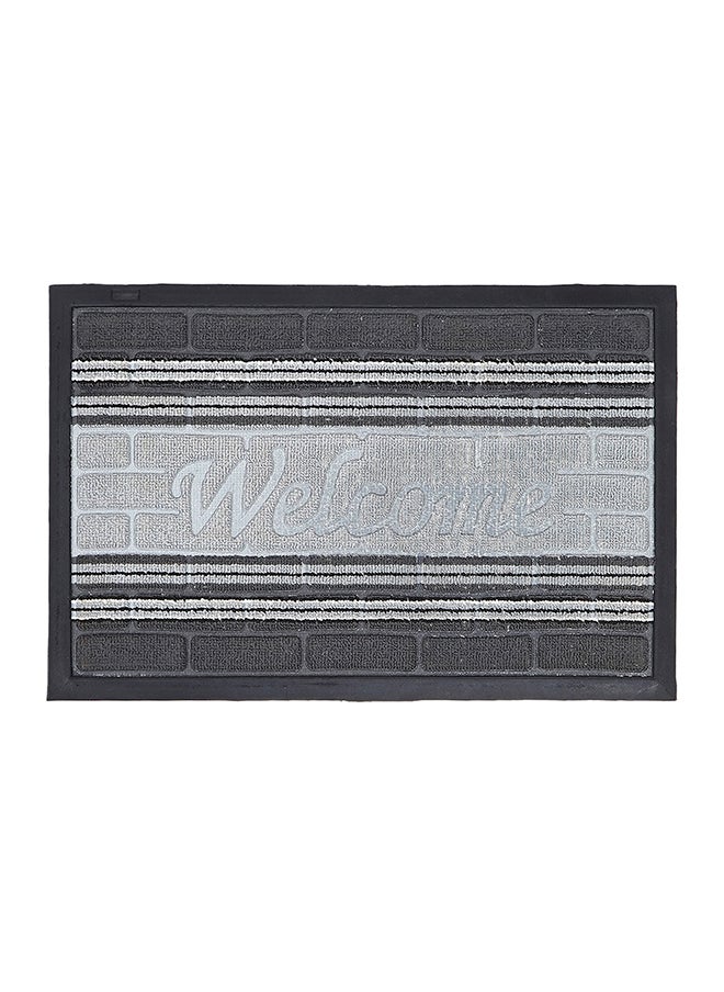 Status Contract Rubber Backing with Rubber Borders Door Mats for Home/Room/Office Enterence (Black), 38 X 58 Cm  - Image 2